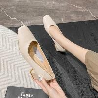 ราคา Δ รองเท้าส้นสูงของผู้หญิงหนังแท้รองเท้าส้นตึก, รองเ (26451491697)
