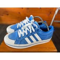 ราคา รองเท้าผ้าใบแบรนด์แท้มือสอง พื้นเดิมไม่ซ่อม งานผ้าใบ เท่ๆ สีฟ้าสดใส เบอร์ 42 ยาว 26.5 ซม. (40154842934)