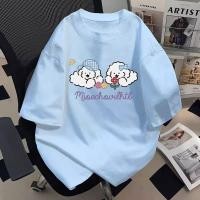 ราคา 【สาวอวบ】✨ เสื้อยืด แขนสั้น ใส่สบาย oversize ลายการ์ตูน เสื้อยืดคอกลม แฟชั่นเกาหลี (41519027823)