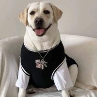 ราคา โกลเด้นรีทรีฟเวอร์เสื้อผ้าสุนัขเสื้อผ้าสุนัขเสื้อผ้าสุนัขสุนัขขนาดใหญ่บางสไตล์ โดเบอร์แมน ระบายอากาศปลอมสองชิ้นชุดบาสเกตบอลเสื้อผ้าสุน (54357068863)