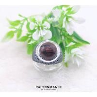 ราคา A6413 แหวนชายหินเรดไทเกอร์อายแท้ ( Natural Red Tiger Eye ) ตัวเรือนเงินแท้ 925 ชุบทองคำขาว ( รมดำ ) แก้ไซส์ฟรี (26212646679)
