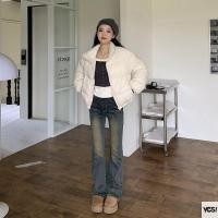 ราคา สไตล์อเมริกันย้อนยุคกางเกงยีนส์ผู้หญิงเอวสูงกางเกงยีนส์ตัดบูตกางเกงยีนส์กระชับสัดส่วน YES (27701265615)