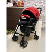 ราคา รถเข็นเด็กมือสอง ยี่ห้อ Aprica รุ่น Soraria สีดำแดง พร้อมซัพพอร์ต (12107845399)