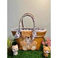 ราคา กระเป๋าสานกระจูด กระเป๋าสานผักตบชวา เป๋าสานงานแฮนด์เมด 10x13 พร้อมส่ง (25230731727)