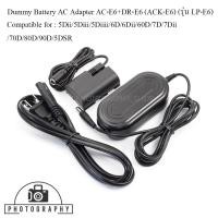 ราคา แบตดำมี่ Dummy Battery AC Adapter AC-E6+DR-E6 (ACK-E6) LP-E6 (6678157404)