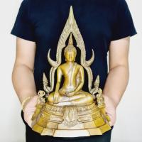 ราคา พระพุทธชินราช(ยุคต้น)จัดสร้างและปลุกเสกวัดพระศรีรัตนมหาธาตุ จ.พิษณุโลก (หน้าตัก5นิ้ว สูง30ซม.)เนื้อทองเหลือง (10662379096)
