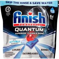 ราคา พร้อมส่ง ของแท้ USA ผงล้างจาน แบบก้อน Finish Powerball Quantum 64เม็ด ฟินิช ล้างจาน เครื่องล้างจาน dishwasher pod gel (11509387506)