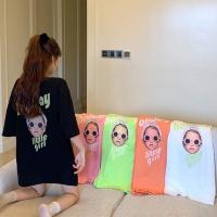 ราคา เสื้อยืดoversize ลายเด็กสกรีนหน้าหลัง (12634305049)