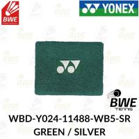 ราคา YONEX WRISTBAND WBD-Y024-11488-WB5-SR GREEN / SILVER - ของแท้ 100% BADMINTON TENNIS BRACELET (42558439925)