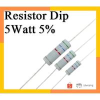 ราคา R ตัวต้านทาน 5w 6R2 6.2R ohm 5watt tolerance 5% Dip (24427453343)