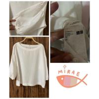 ราคา เสื้อคอปาดแขนพอง ผ้าลินินผสม Uniqlo (18818594771)