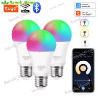 ราคา หลอดไฟอัจฉริยะ หลอดไฟ LED อัจฉริยะ10W Tuya/Surplife Bluetooth/WiFi Smart Light Bulb RGB E27 10W Dimmble หลอดไฟอัจฉริยะคว (42652704034)
