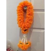 ราคา พวงมาลัยดาวเรืองดอกใหญ่ สีส้มทอง มาลัยดาวเรือง ทรงกลม ดอกใหญ่1เมตรข้างล่ะ50ซม.ไหว้ศาล ไหว้พระ (แบบทรงกลม) (8180310325)