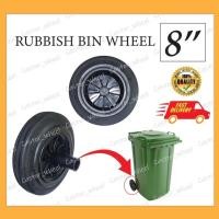 ราคา 8 (200mm) HEAVY DUTY RUBBISH BIN WHEEL CASTER/CASTOR ROLLER/ RODA /REPLACEMENT WHEEL เท่านั้น (18689072583)