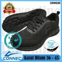 ราคา CONNEC รองเท้ากีฬา LightWeight สีดํา C558432 รองเท้า Sukan Hitam Ringan (52753331492)