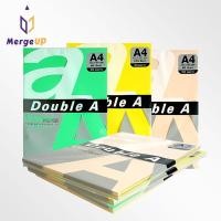 ราคา กระดาษสี ดับเบิ้ล เอ Double A Colour Paper / Colour Card ขนาด A4 กระดาษถ่ายเอกสาร AA (8315807906)