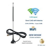ราคา เสาอากาศ Wifi 2.4GHz 15dBi Signal BoosterHigh Gain Omni coil Spring Antenna with Magnetic bottom (3090697974)
