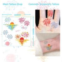 ราคา มาริส สัก รอยสักทั่วไป รอยสักสี ติดทนนาน สติ๊กเกอร์รอยสักชั่วคราว รอยสักปลอม พระอาทิตย์ตก ดอกไม้ไฟ ซีเอ็กซ์059 (22457114663)