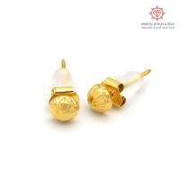 ราคา [ถูกที่สุด] OJ GOLD ต่างหูทองแท้ 90% ซาลาเปาจิกเพชร ขายได้ จำนำได้ มีใบรับประกัน ต่างหูทอง ต่างหู (584476797)