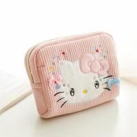 ราคา cosmetic bag makeup bag ญี่ปุ่นน่ารักสีชมพู เทนเดอร์ ซิปแมวเนื้อเยื่อกระเป๋าปักกระเป๋าเครื่องสําอางถุงเก็บขนาดเล็กป้าสุขาภิบาลกระเป๋า (56355628097)