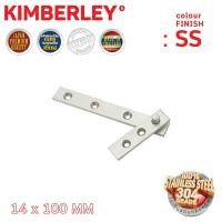 ราคา บานพับซ่อน ประตูหน้าต่าง สแตนเลสแท้ (SUS 304JP) | KIMBERLEY | NO.950(SS)14x100mm (2297606801)