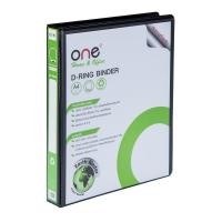 ราคา ONE แฟ้ม 2 ห่วง A4 สัน 1.5 นิ้ว สีดำ (3191302754)