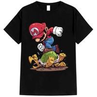 ราคา KbmnOlshop - เสื้อยืด SUPER MARIO 24s Distro / เสื้อยืด Mario Scateboard (40029348736)