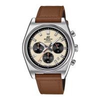 ราคา Casio Edifice นาฬิกาข้อมือ สายสแตนเลส สายหนัง รุ่น EFB-730L-7A - สีน้ำตาล (44077610644)