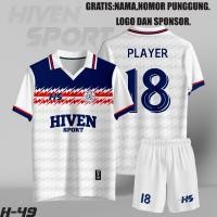 ราคา FUTSAL JERSEY PRINTING CUSTOM FOOTBALL JERSEY NAME, BACK NUMBER, และโลโก้ (สามารถเป็น SOLD INDIVIDUNALY) (50905921219)