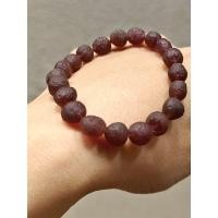 ราคา สร้อยข้อมือโกบีอาเกตสีม่วงน้ำตาล โกบีอาเกต brown purple gobi agate อาเกตม่วง 18-10-25 (19614823942)