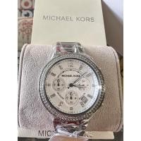 ราคา michael kos mk5353 สีเงิน ฝังเพรช แท้100% (22509393308)