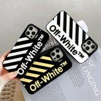 ราคา 3d Silicon Stereoscopic Off-White Desgin สําหรับ iPhone 15 14 13 12 11 Pro Max Mini XR X XS 7G 8 Plus SE2020 Protector ฝาครอบโทรศัพท์ (26806938584)