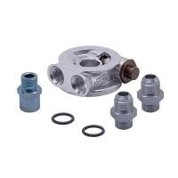 ราคา Oil Cooler Filter Sandwich Plate Thermostat Adaptor AN8 Fittings 3/4" 16-UNF Oil Filter Oil Adapter (45854445371)