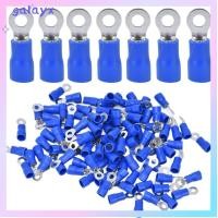 ราคา GALAYX 100PCS Pre Insulated CRIMP Terminals,สีฟ้า AWG 16‐14 สายไฟตัวเชื่อมต่อ,ทนทาน M4 รอบทองแดง CRIMP Terminal อุตสาหกรรม (44905693584)
