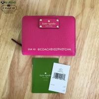 ราคา KATE SPADE WELLESLEY CARA LEATHER CLUTCH WALLET (43383757)