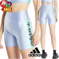ราคา Adidas - ใหม่ กางเกงรัดรูปขาสั้น ใส่เทรนนิ่ง เอวสูง ผ้ามันวาว Adidas Originals High Shine Shorts IC3086 (29038240133)