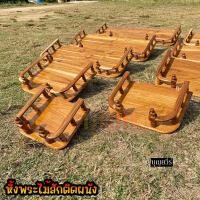 ราคา ส่งฟรี หิ้งพระไม้สัก หิ้งพระติดผนัง (หน้าโค้ง) ขนาด 30-120 cm. สีเคลือบเงาใส (52856642591)