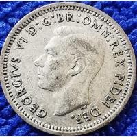 ราคา เหรียญ​ออสเตรเลีย​ Australia, 3​ Pence, George​V​I, (เนื้อ​เงิน​Silver), #​3901, ใช้แล้ว​ (26037611601)