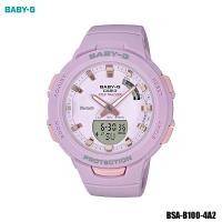 ราคา Casio BABY-G นาฬิกาข้อมือ สายเรซิ่น ผู้หญิง สีชมพู รุ่น BSA-B100-4A2 (1569414886)