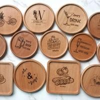 ราคา Wooden Coaster Free Personalized Customization Tea Coffee Cup Pad Durable Heat Resistant Round Teapot Mat Home Placemats (44004675776)