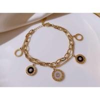 ราคา สร้อยข้อมือ BVLGARI สเเตนเลสสตีล สีทอง (7779450588)