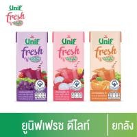 ราคา [ยกลัง 36 กล่อง] ยูนิฟ เฟรช ดีไลท์ น้ำผักผลไม้รวม 40% 180 มล. (16620977784)
