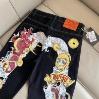 ราคา Evisu แบรนด์อินเทรนด์สวมใส่ด้านนอกส่วนบุคคล Original Pulp เย็บปักถักร้อยใหม่ Cherry Blossom กางเกงพ (28119492470)