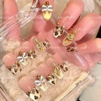 ราคา [พิมพ์เสือดาว Lion Wake] แว่นกันแดดเพชรแชมเปญ Pink Gold Cats Eye Diamond Gentle Premium (55454502964)