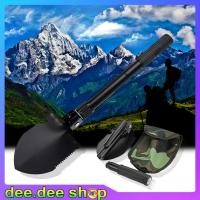ราคา พลั่วขุดดิน พลั่วเดินป่า พลั่วสนาม แบบพับเก็บได้พกพาง่าย 4 in 1 Shovel Digging the ground Shovel hiking camping (5837956780)