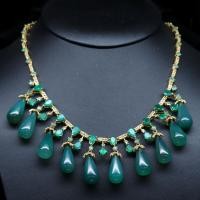 ราคา สร้อยคอพลอยแท้ โมรา-เขียว 11 x 23 mm. และ เพอริดอท มรกต โกเมนเขียว เงินแท้ 925 ชุบทอง 18k (29874048394)