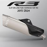 ราคา For YAMAHA YZF R25 MT03 R3 2015-2024 Motorcycle Exhaust Escape Moto Middle Link Pipe Connect Muffle (50454977715)
