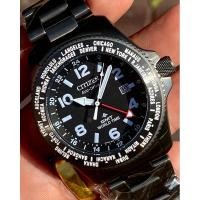 ราคา นาฬิกาข้อมือ Citizen Promaster Eco-Drive World Time Diver’s 200M BJ7107-83E (25166175294)