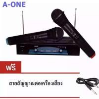 ราคา ไมโครโฟนไร้สาย ไมค์ลอยคู่ WIRELESS MICROPHONE รุ่น RY-2002 ฟรีสายสัญญาณเสียง (5256985459)
