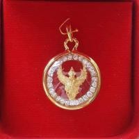 ราคา จี้พญาครุฑ​ล้อมเพชร กรอบทองไมครอน (2027779353)